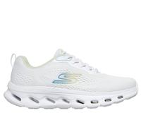 Skechers Donna GO WALK Glide-Step 2.0 - Krismaglietta Sneaker in Bianco/Blu, Taglia 40, Vegan, Lavabile in lavatrice