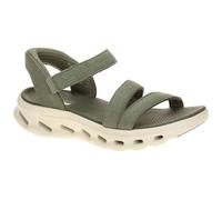 Skechers Donna Go Walk Glide-Step 2.0 Sandal Ella Sandali, Olive Textile, 38 EU
