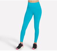 Skechers Donna GO WALK High-Waisted Legging in Blu Navy Blue/Verde, Taglia Largo