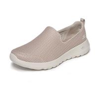 Skechers Donna Go Walk Joy Trainers, Taupe Textile/Trim, 37 EU