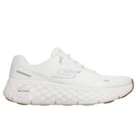 Skechers Donna GO WALK Max Cushioning Flex Sneaker in Bianco/Argento, Taglia 41, Vegan, Lavabile in lavatrice