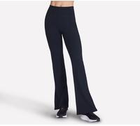 Skechers Donna GO WALK Rib Mix Pantaloni in Nero, Taglia Largo