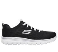 Skechers Graceful-Get Connected, Sneaker Donna, Bordo Nero e Bianco, 40 EU Larga
