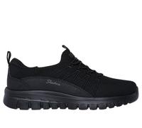 Skechers Donna Graceful - Picture Perfect Sneaker in Nero, Taglia 40, Vegan, Lavabile in lavatrice