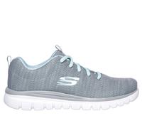 Skechers Donna Graceful - Twisted Fortune Sneaker in Grigio, Taglia 39.5, Vegan