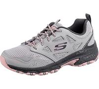 Skechers Hillcrest Pure Fuga, Scarpe da passeggio Donna, Grigio Pelle Mesh Rosa Trim, 39.5 EU