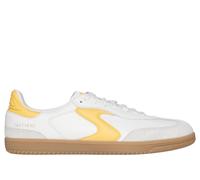 Skechers Donna Hotshot - Kickoff Sneaker in Bianco/Giallo, Taglia 37.5