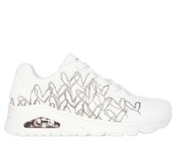 Skechers Uno Golden Heart, Scarpe da Ginnastica Donna, Bianco, 37 EU