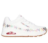 Skechers Donna JGoldcrown: UNO - Love All Around Sneaker in Bianco/Multicolore, Taglia 37