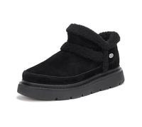 Skechers Donna Keepsakes Lite Winter Snug Stivali, Black Suede Textile Trim, 41 EU