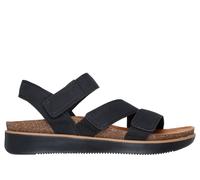 Skechers Donna Lifted Comfort Sandali in Nero, Taglia 35, Vegan