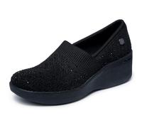 Skechers Donna Martha Stewart Pier Lite Reflection, Nero, 36 EU