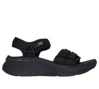 Skechers Donna Max Cushioning Elite 2.0 Sandali - Jessie in Nero, Taglia 38, Vegan, Lavabile in lavatrice