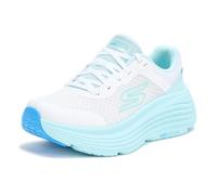 Skechers Donna Max Cushioning Endeavour Canova Trainers, White Synthetic/Light Blue Trim, 40 EU