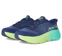 Skechers Max Cushioning Endeavour Hallandale - Sneaker da donna senza mani, Blu navy/Lime, 41 EU