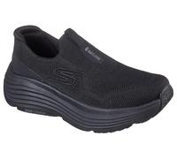 Skechers Donna Max Cushioning Endeavour Sarasota Sneaker, Black Textile/Black Trim, 39.5 EU