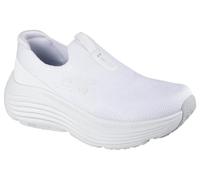 Skechers Donna Max Cushioning Endeavour Sarasota Sneaker, White Textile/Trim, 41 EU