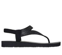 Skechers Donna Meditation - Vibrant Glow Sandali in Nero, Taglia 39, Vegan