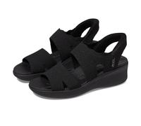 Skechers Donna Pier-Lite Slip ON BY Sandali, Black Knit, 37 EU