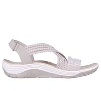 Skechers Donna Reggae Cup - Oh, Snap Sandali in Naturale, Taglia 40, Vegan