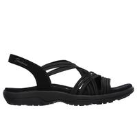 Skechers Reggae Slim Simply Stretch, Sandali Donna, Nero, 41 EU