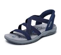 Skechers Donna Reggae Slim Stretch Flex Slip-In ALLENATRICE, Navy Knit Gore, 38 EU