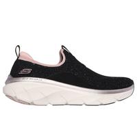 Skechers Donna Relaxed Fit: D'Lux Walker 2.0 - Sparkle Forever Sneaker in Nero/Rosa Oro, Taglia 36, Vegan, Lavabile in lavatrice