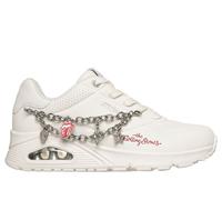 Skechers Donna Rolling Stones: UNO - Rock N' Charm Wedge in Bianco, Taglia 39