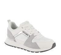 Skechers Donna Runway - Posh Gal Sneaker in Bianco/Argento, Taglia 37.5