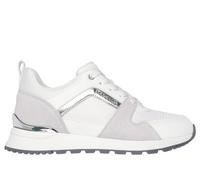 Skechers Donna Runway - Posh Gal Sneaker in Bianco/Argento, Taglia 37