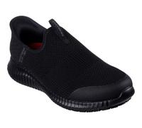 Skechers Donna Scarpe - Cessnock - Gwynedd Lavoro IN Nero, 3-8 - GAR108127EC