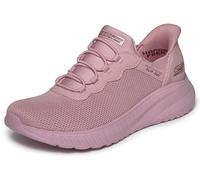 Skechers Women's Bobs Sport Squad Chaos Slip-Ins Rose Low Top Sneaker Shoes 8