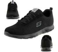 Skechers Donna Scarpe Da Lavoro WORK GHENTER BRONAUGH Sneakers Nere