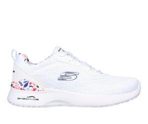 Skechers Donna Skech-Air Dynamight - Laid Out Sneaker in Bianco/Multicolore, Taglia 38, Vegan
