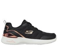 Skechers Donna Skech-Air Dynamight - The Halcyon Sneaker in Nero/Rosa Oro, Taglia 40, Vegan