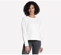 Skechers Donna SKECHLUXE Elevate Crewneck in Bianco, Taglia XL