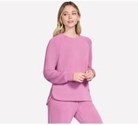 Skechers Donna SKECHLUXE Elevate Crewneck in Rosa, Taglia Largo