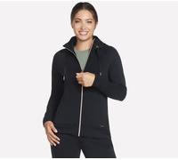 Skechers Donna Skechluxe Elevate Full Zip Giacca in Nero, Taglia Largo
