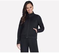 Skechers Donna SKECHTECH Shine Track Giacca in Nero, Taglia Medio