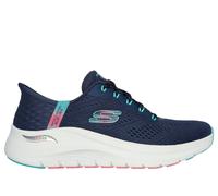Skechers Arch Fit 2.0 Easy Chic - Sneaker da donna, senza lacci, senza mani, Turchese Navy, 37.5 EU