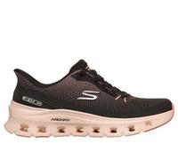 Skechers Donna Slip-ins: Arch Fit Glide-Step Pro Sneaker in Nero/Corallo, Taglia 36.5, Vegan, Lavabile in lavatrice