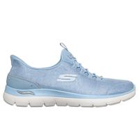 Skechers Donna Slip-ins: Arch Fit Summits - Diamond Grace Sneaker in Blu Chiaro, Taglia 40, Vegan