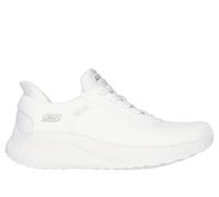 Skechers Donna Slip-ins: BOBS Sport Squad Chaos Sneaker in Bianco, Taglia 35, Vegan, Lavabile in lavatrice