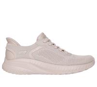 Skechers Donna Slip-ins: BOBS Sport Squad Chaos Sneaker in Naturale, Taglia 37 Wide , Vegan, Lavabile in lavatrice