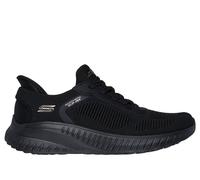 Skechers Donna Slip-ins: BOBS Sport Squad Chaos Sneaker in Nero, Taglia 40 Wide , Vegan, Lavabile in lavatrice
