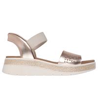 Skechers Donna Slip-ins: BOBS Sun Ray - Step Aside Sandali in Rosaoro, Taglia 39, Vegan