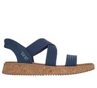 Skechers Donna Slip-ins: BOBS Sun Vibe - Island Stroll Sandali in Blu Navy Blue, Taglia 38, Vegan