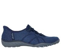 Skechers Donna Slip-ins: Breathe-Easy - Knitty Waves Slip-On Shoes in Blu Navy Blue, Taglia 40, Vegan, Lavabile in lavatrice
