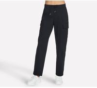 Skechers Donna Slip-ins Cargo Pantaloni in Nero, Taglia Piccolo
