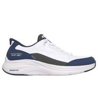 Skechers Donna Slip-ins: Contour Foam - Cozy Fit Sneaker in Bianco/Blu Navy Blue, Taglia 40, Vegan, Lavabile in lavatrice